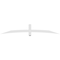 Ekena Millwork Bellingham Architectural Grade PVC Gable Bracket, 96"W x 16"H x 2"D x 4"F, 4/12 Pitch GBP096X16X0204BEL00 - alternate 3